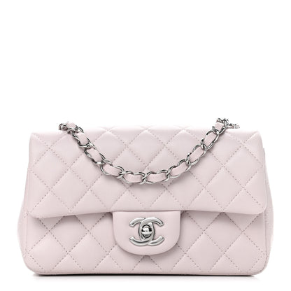 Chanel Lambskin Quilted Mini Rectangular Flap Light Purple 1 of 8