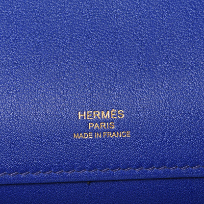 Hermes Swift Kelly Cut Clutch Pochette Bleu Electrique 6 of 11