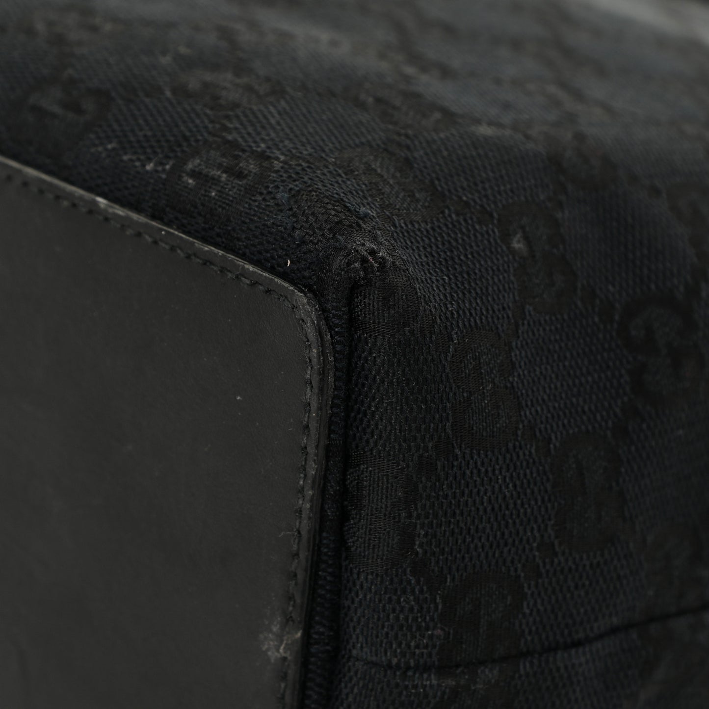 Monogram Small Bucket Tote Black