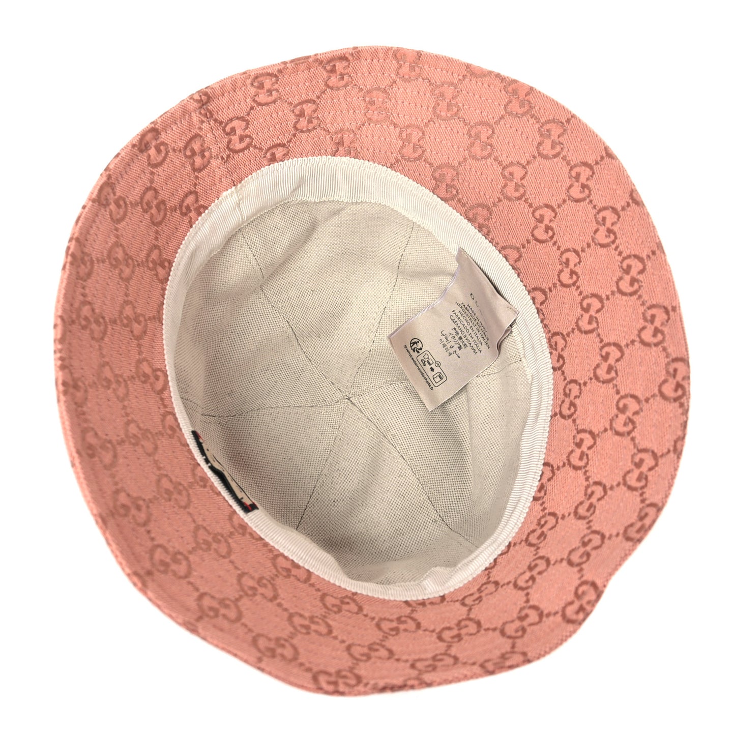 New Canvas GG Monogram Alina Bucket Hat M Pink