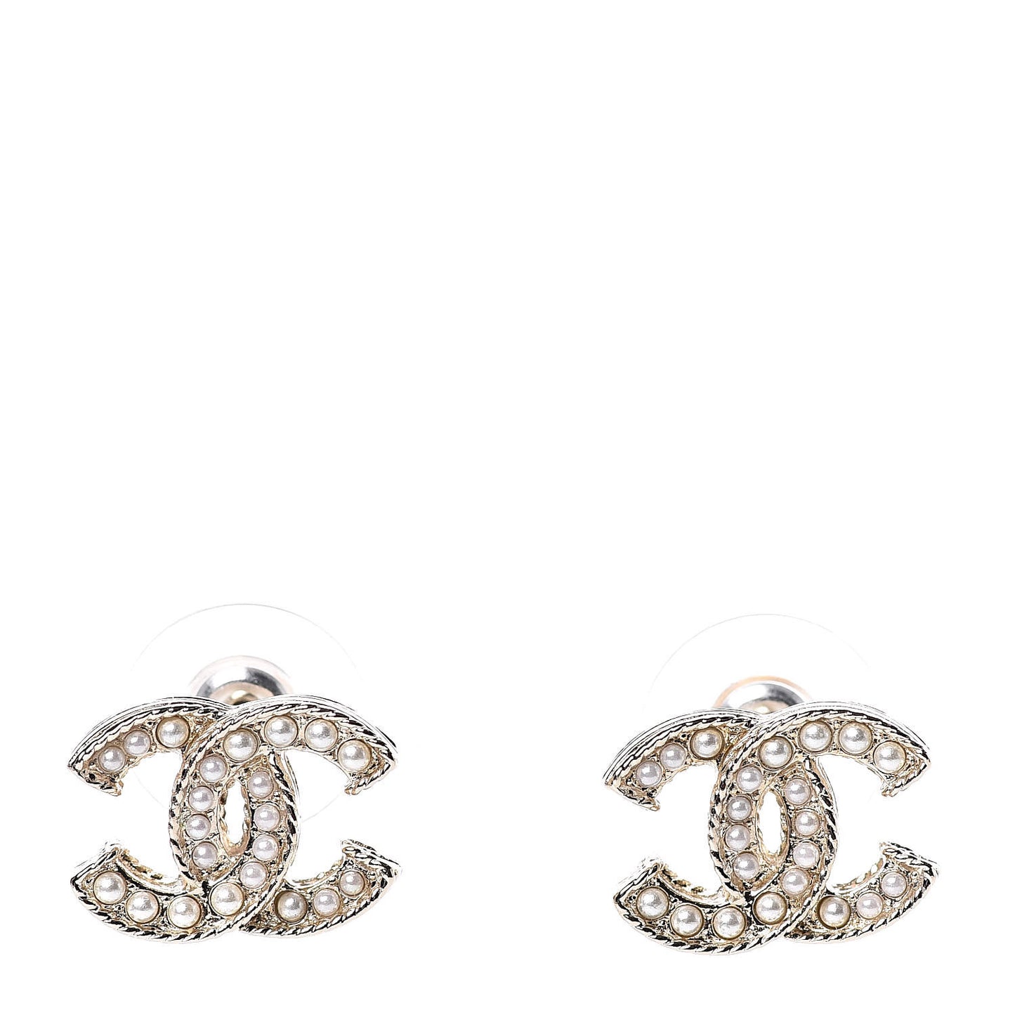 Pearl CC Earrings Gold