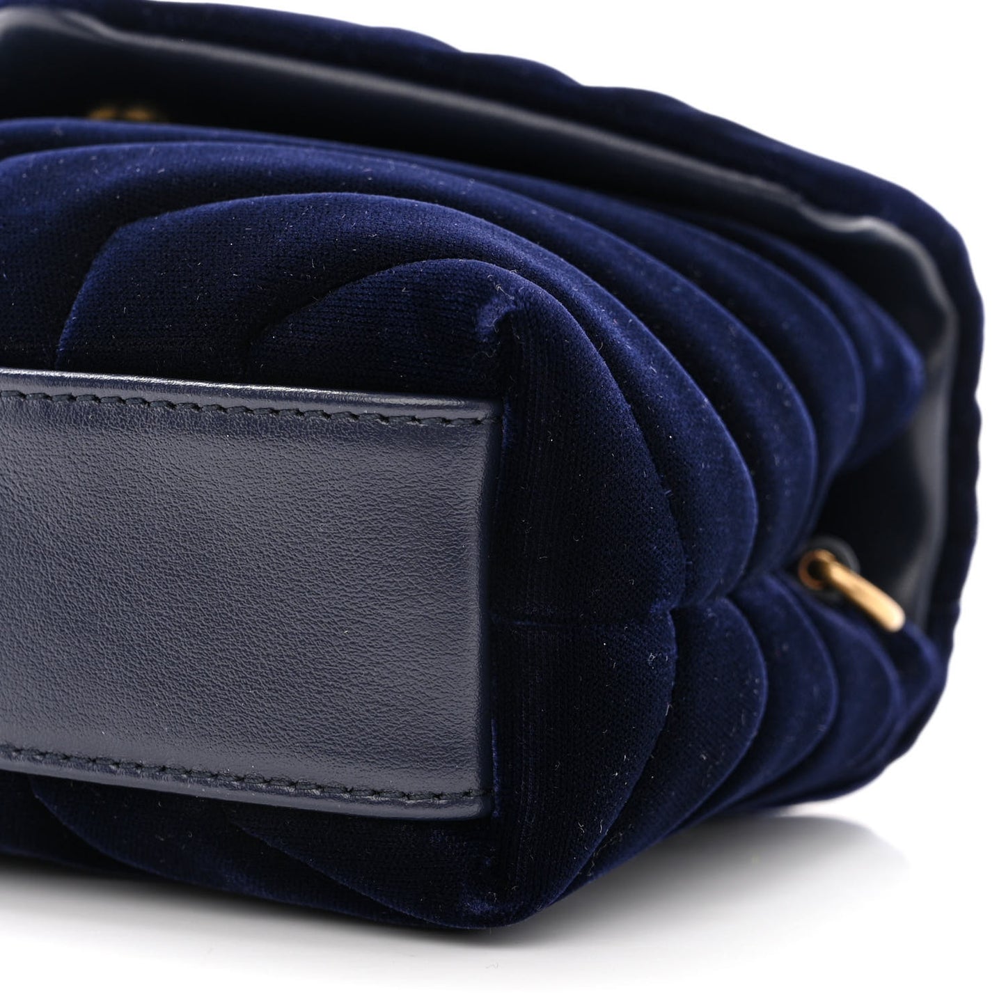 Velvet Y Quilted Monogram Toy Loulou Crossbody Bag Deep Marine