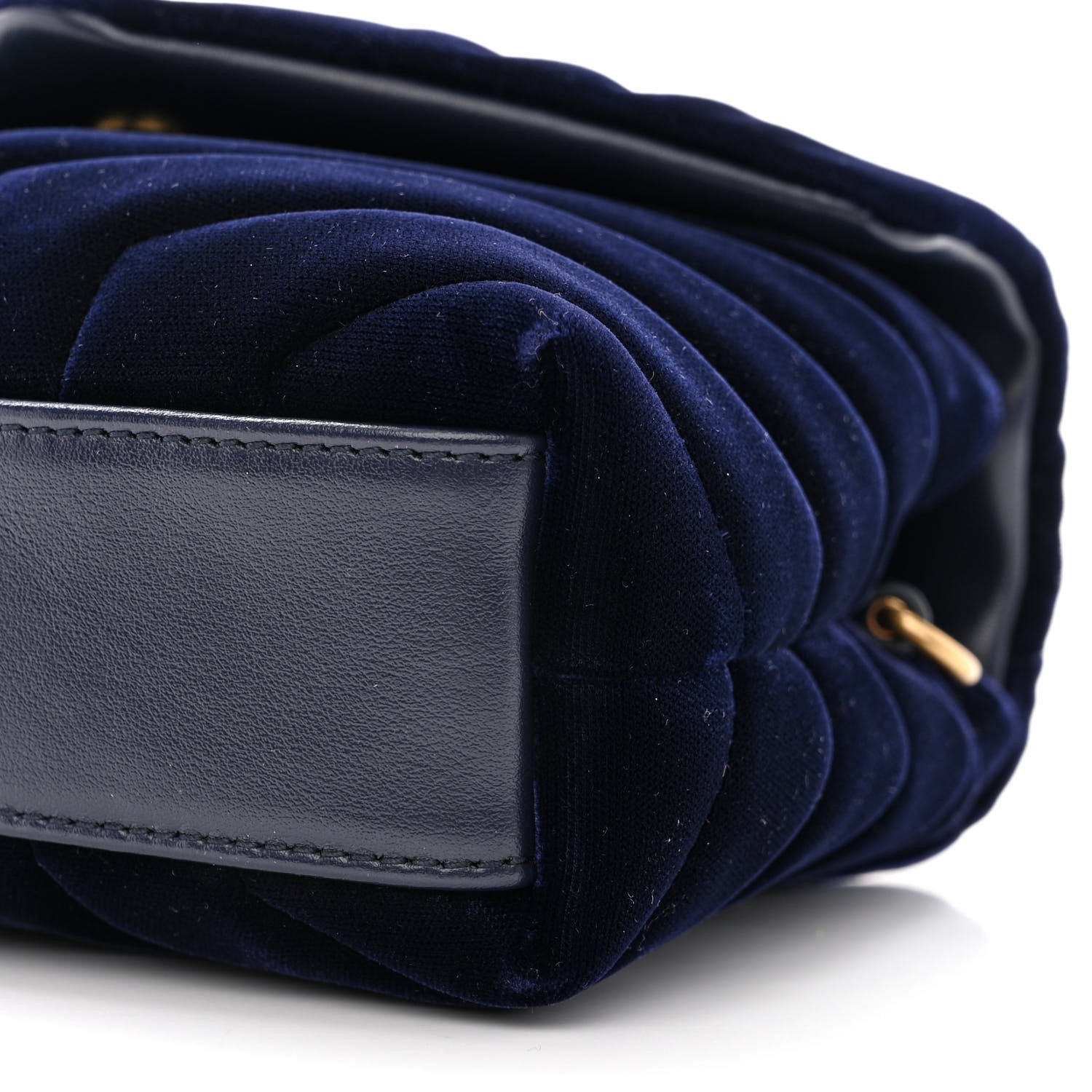 Saint Laurent Velvet Y Quilted Monogram Toy Loulou Crossbody Bag Deep Marine 10 of 10