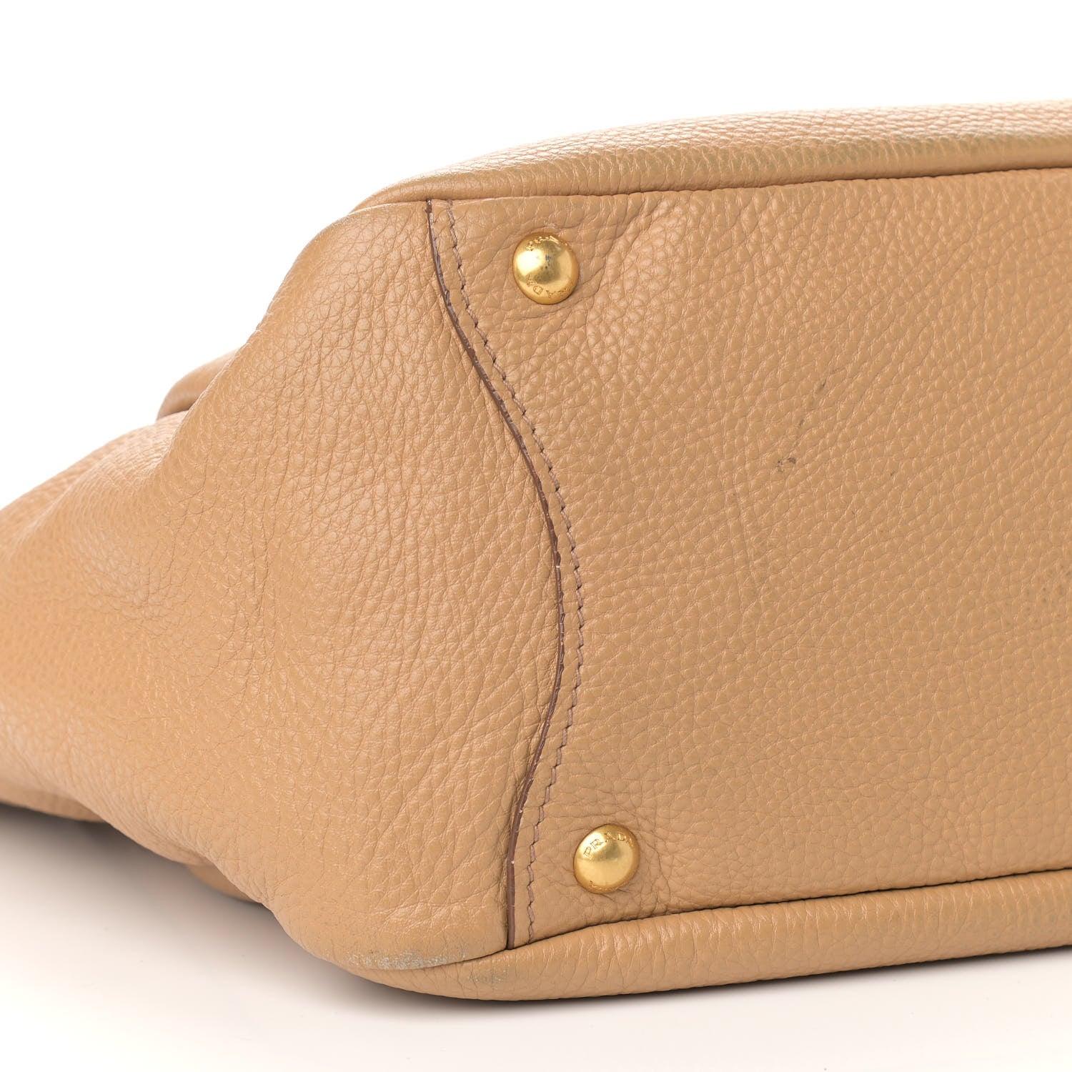 Prada Vitello Daino Side Pocket Hobo Naturale 5 of 12