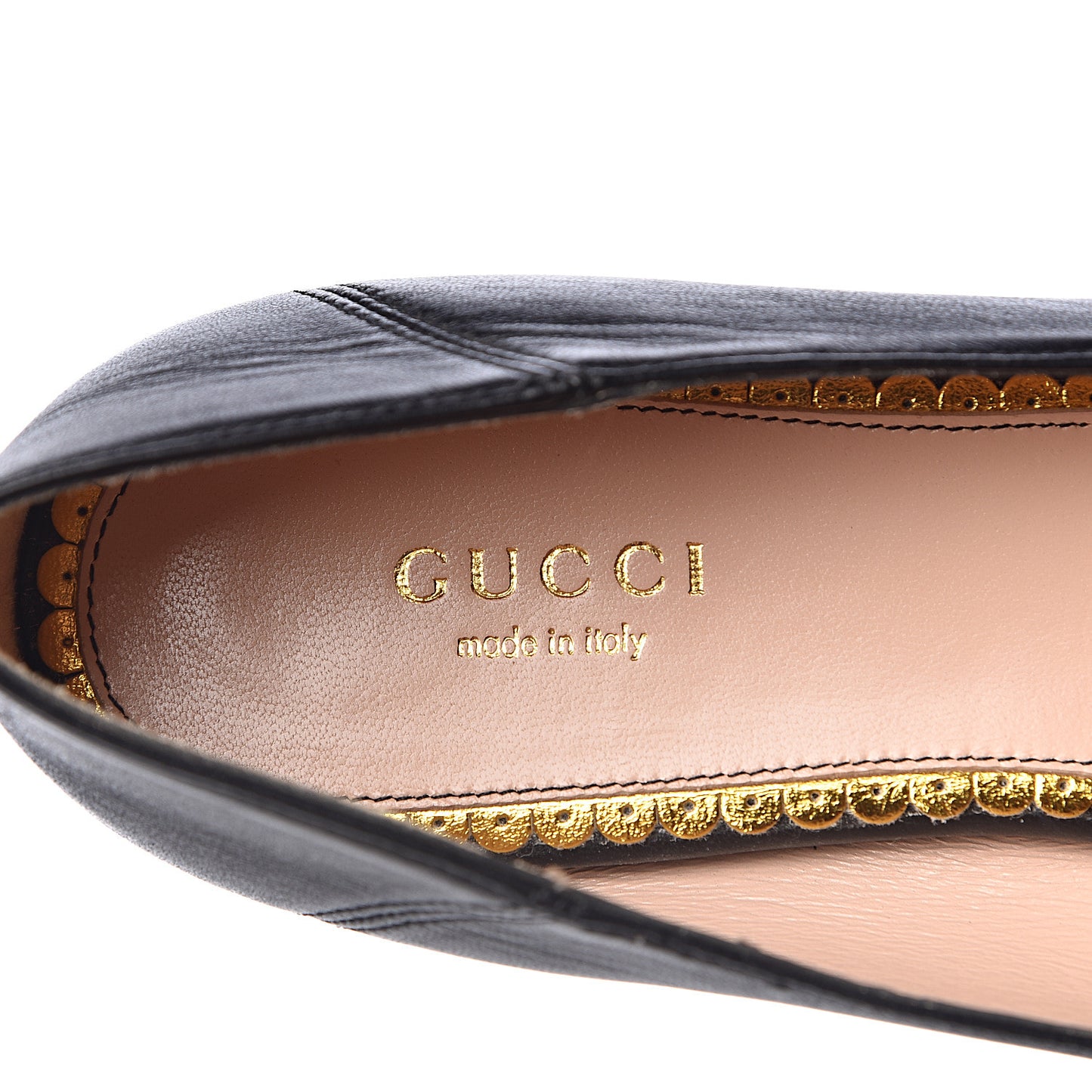 Calfskin Bow Ballet Flats 36 Black