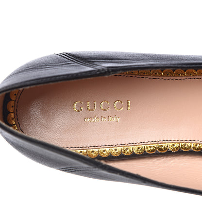 Gucci Calfskin Bow Ballet Flats 36 Black 7 of 9