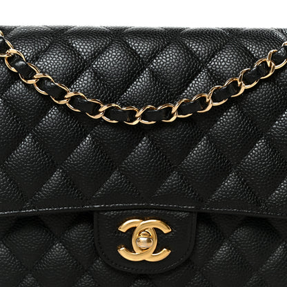 Chanel Caviar Quilted Medium Double Flap Black 8 of 10