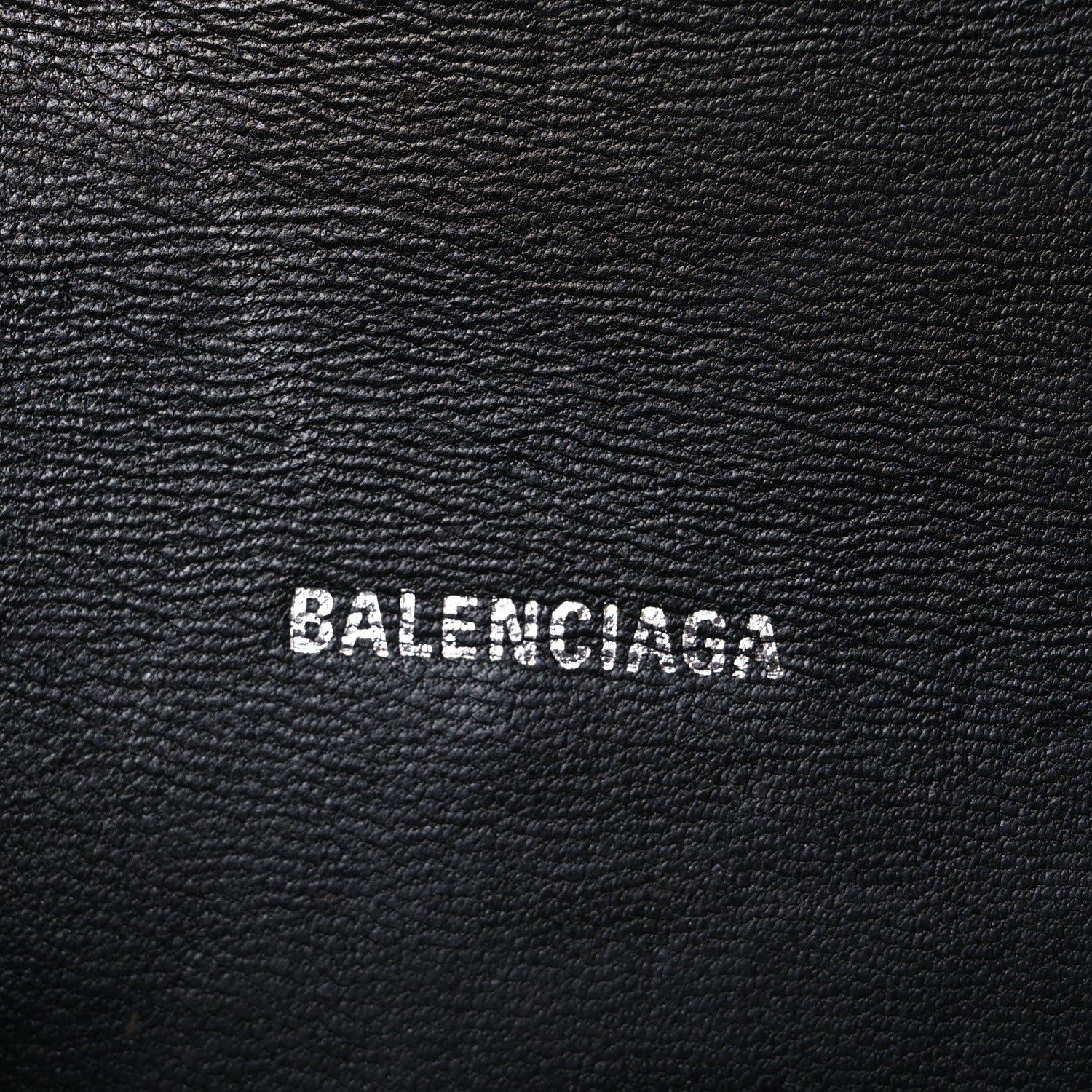 Balenciaga Shiny Calfskin Monochrome Crocodile Embossed Hourglass Top Handle Bag XS Black 6 of 10
