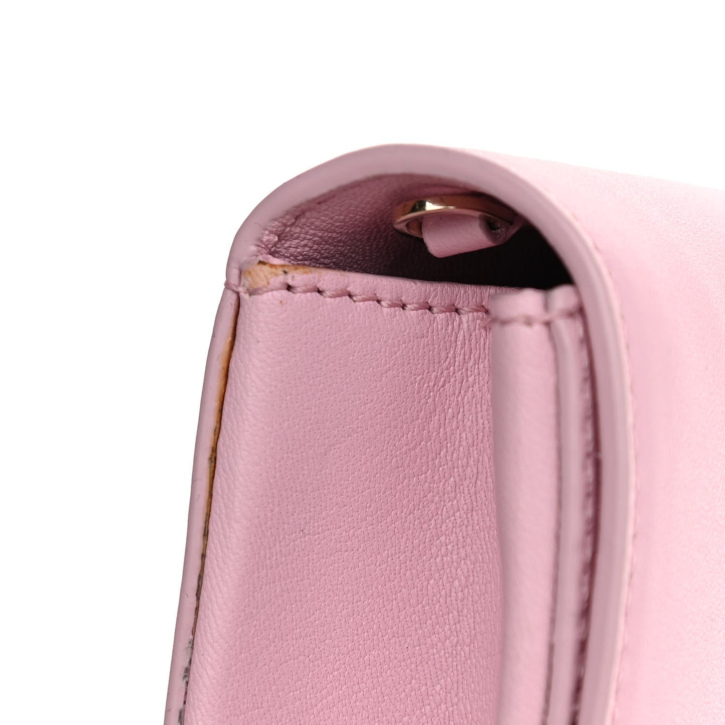 Smooth Calfskin Palazzo Chain Evening Bag Pink