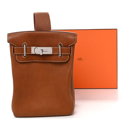 Hermes Natural Barenia Faubourg Hac A Dos PM Backpack Fauve 12 of 12