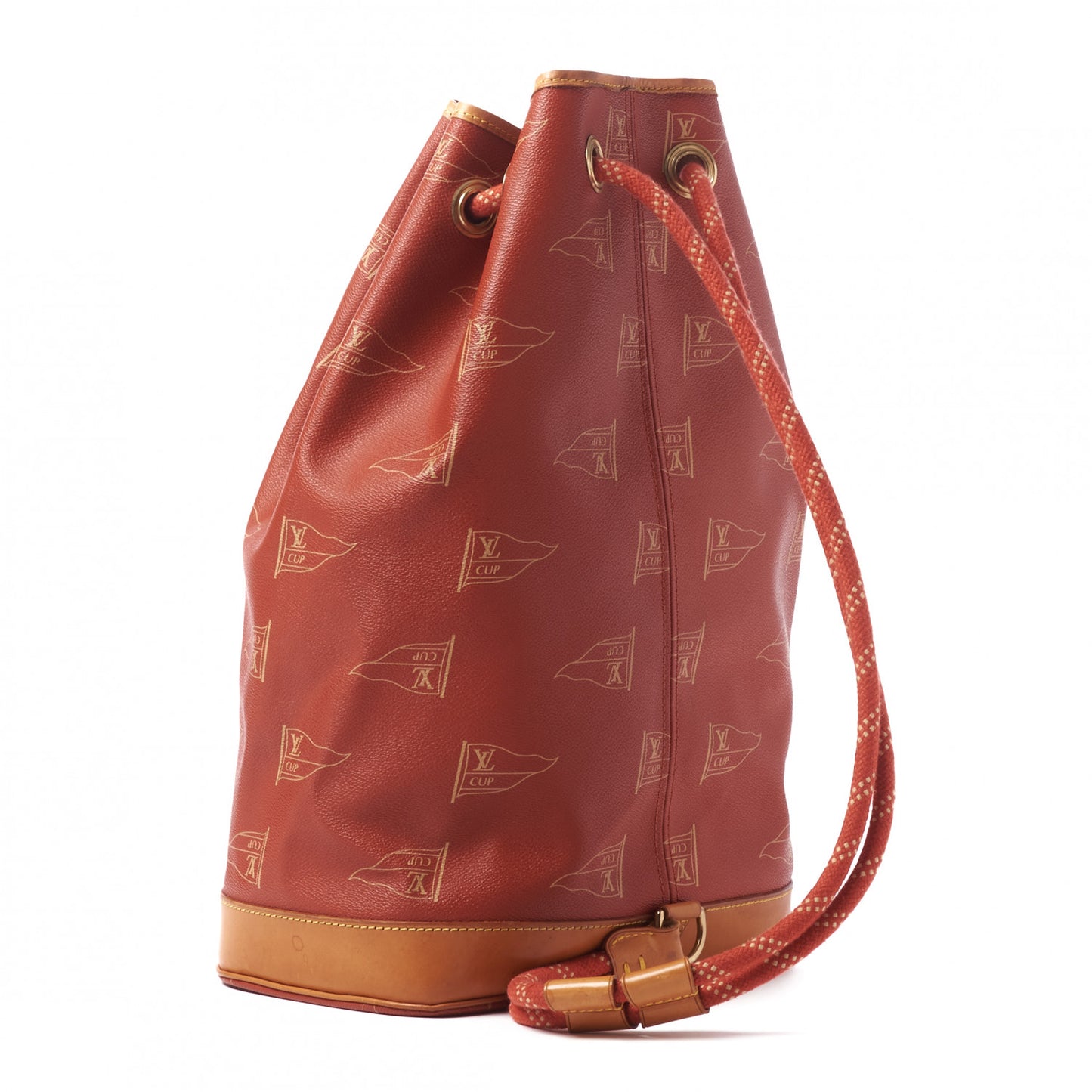 Canvas Americas Cup 1995 Saint Tropez Drawstring Bag Red
