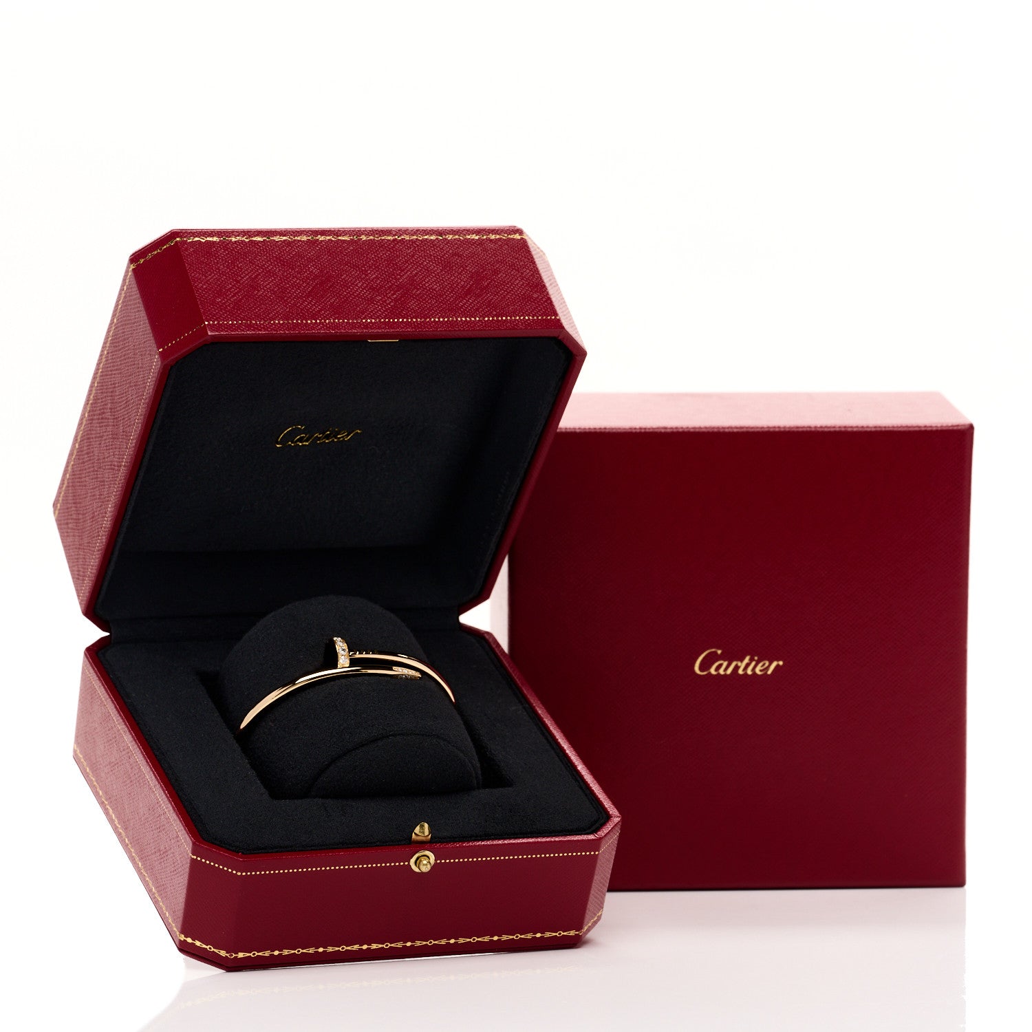 Cartier 18K Yellow Gold Diamond Juste Un Clou Bracelet 17 6 of 6