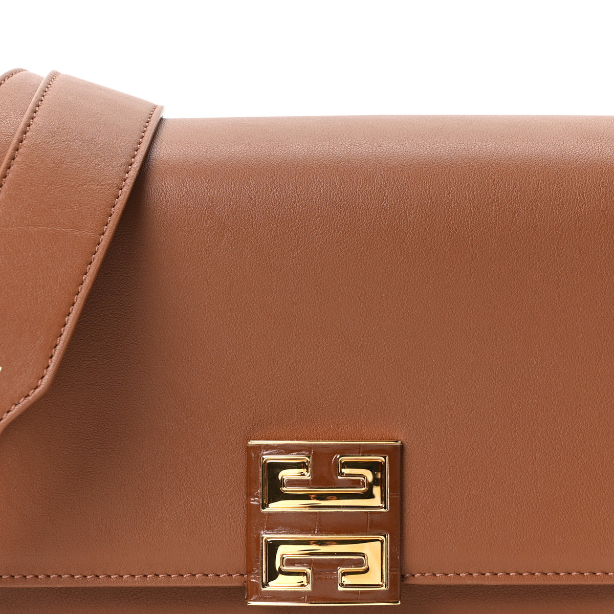 Box Calfskin Medium 4G Crossbody Bag Tan