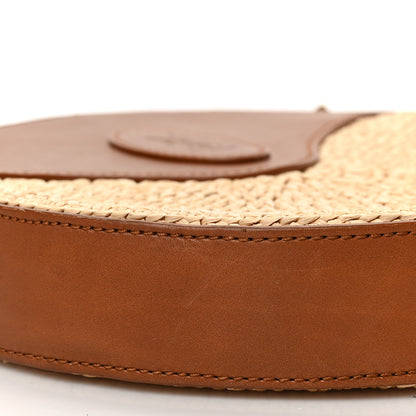 Saint Laurent Raffia Round Camera Bag Beige Naturel 7 of 8