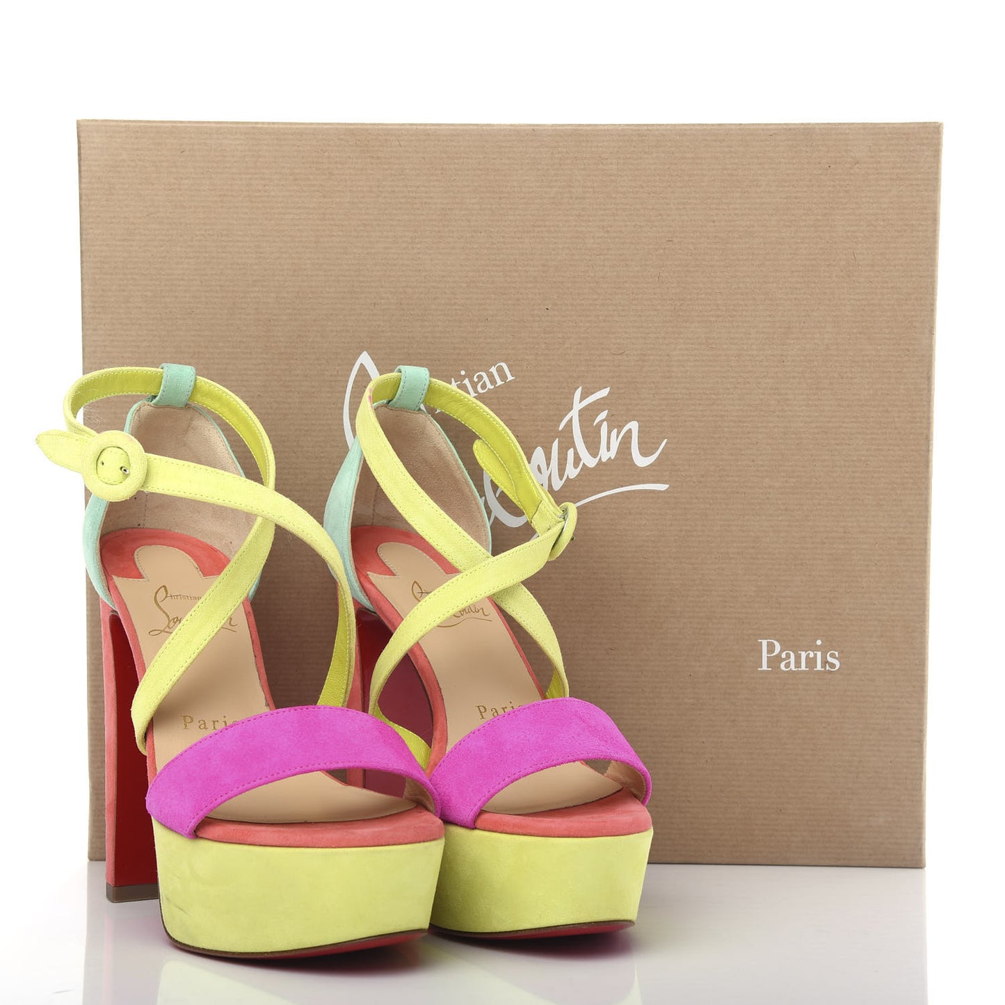 Veau Velours Loubi Bee Alta 130 Sandals 35 Multicolor