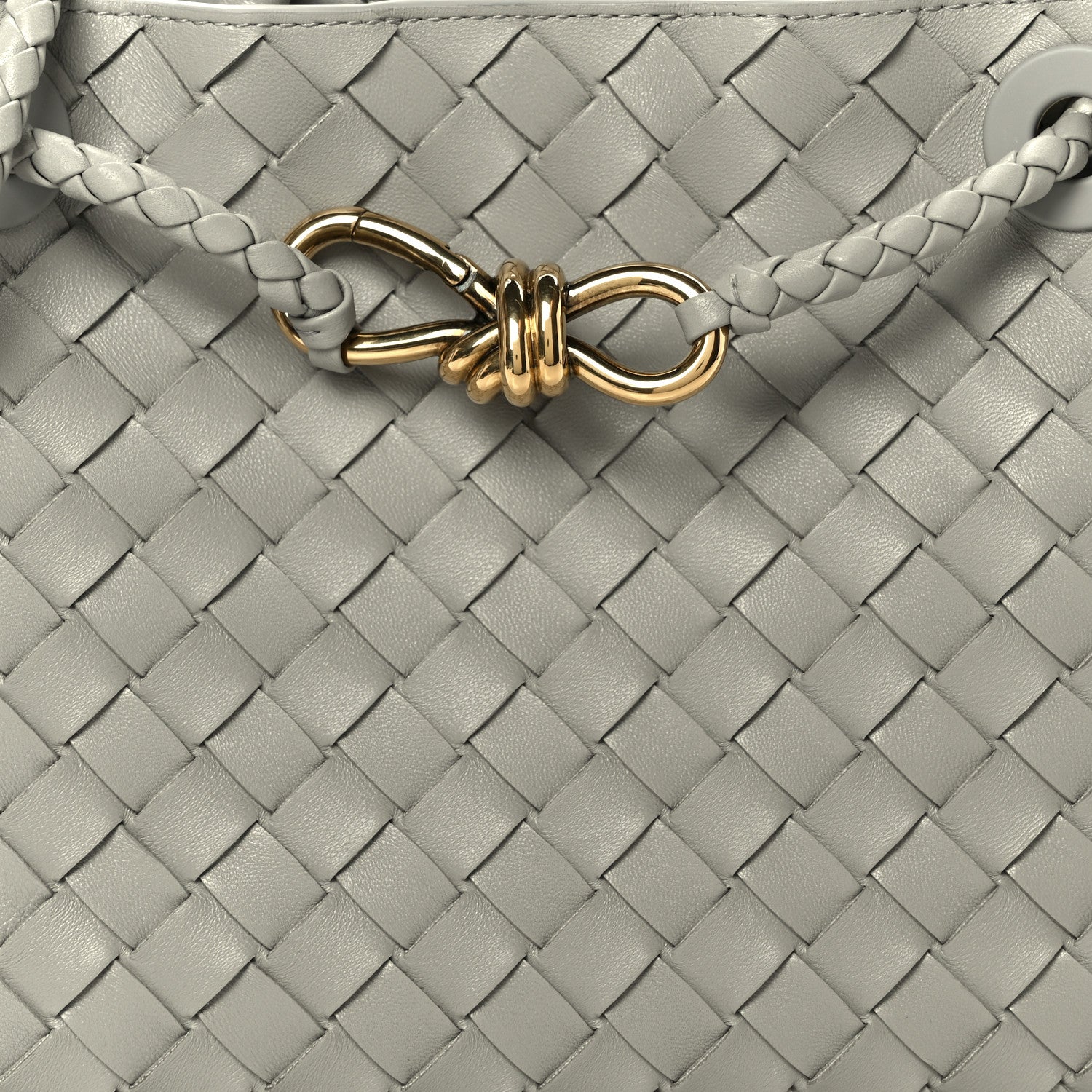 Bottega Veneta Nappa Intrecciato Small Andiamo Shoulder Bag Sterling 8 of 10