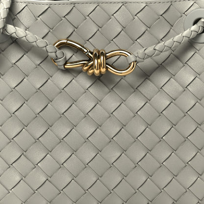 Bottega Veneta Nappa Intrecciato Small Andiamo Shoulder Bag Sterling 8 of 10