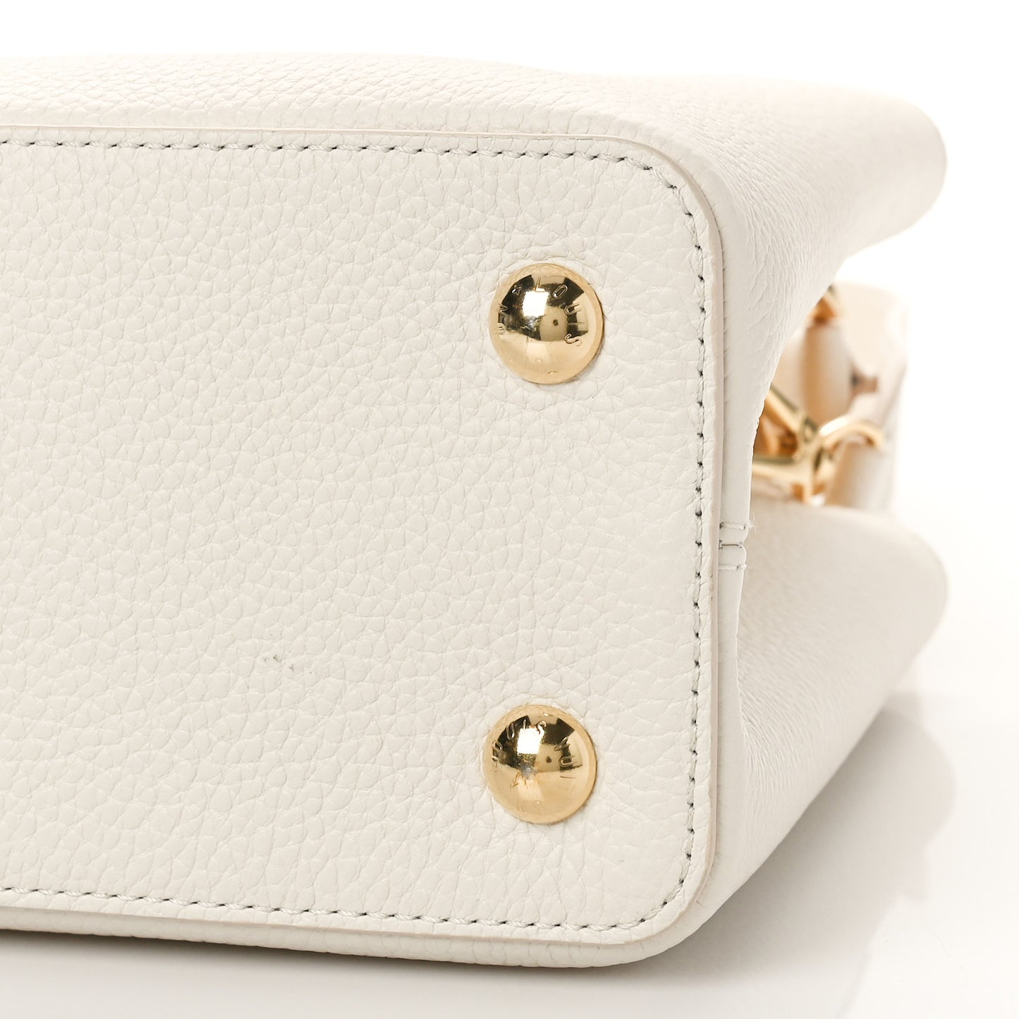 Taurillon Capucines MM Cream Plume Yellow
