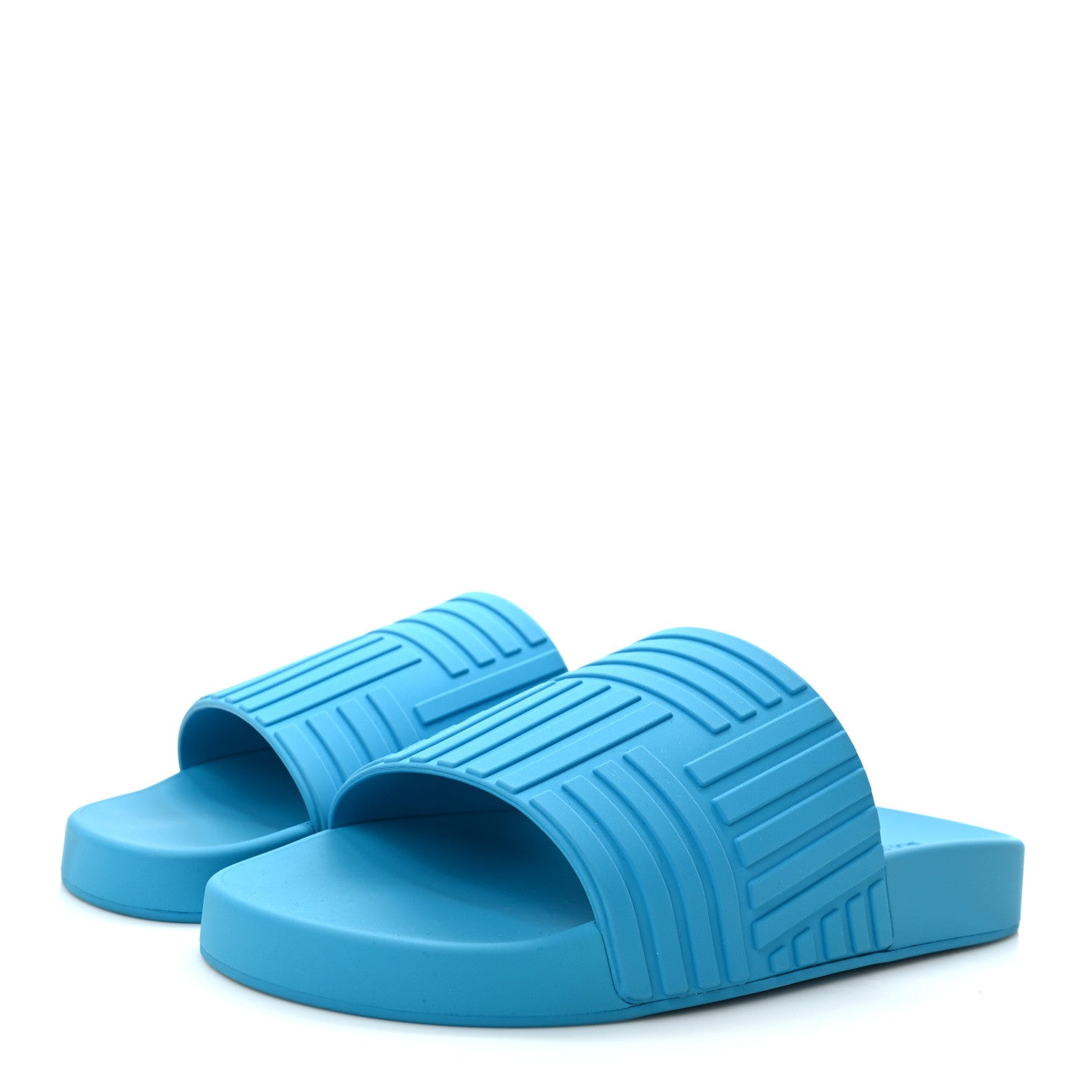 Bottega Veneta Rubber The Slider Mens Sandals 40 Amalfi Blue 3 of 7