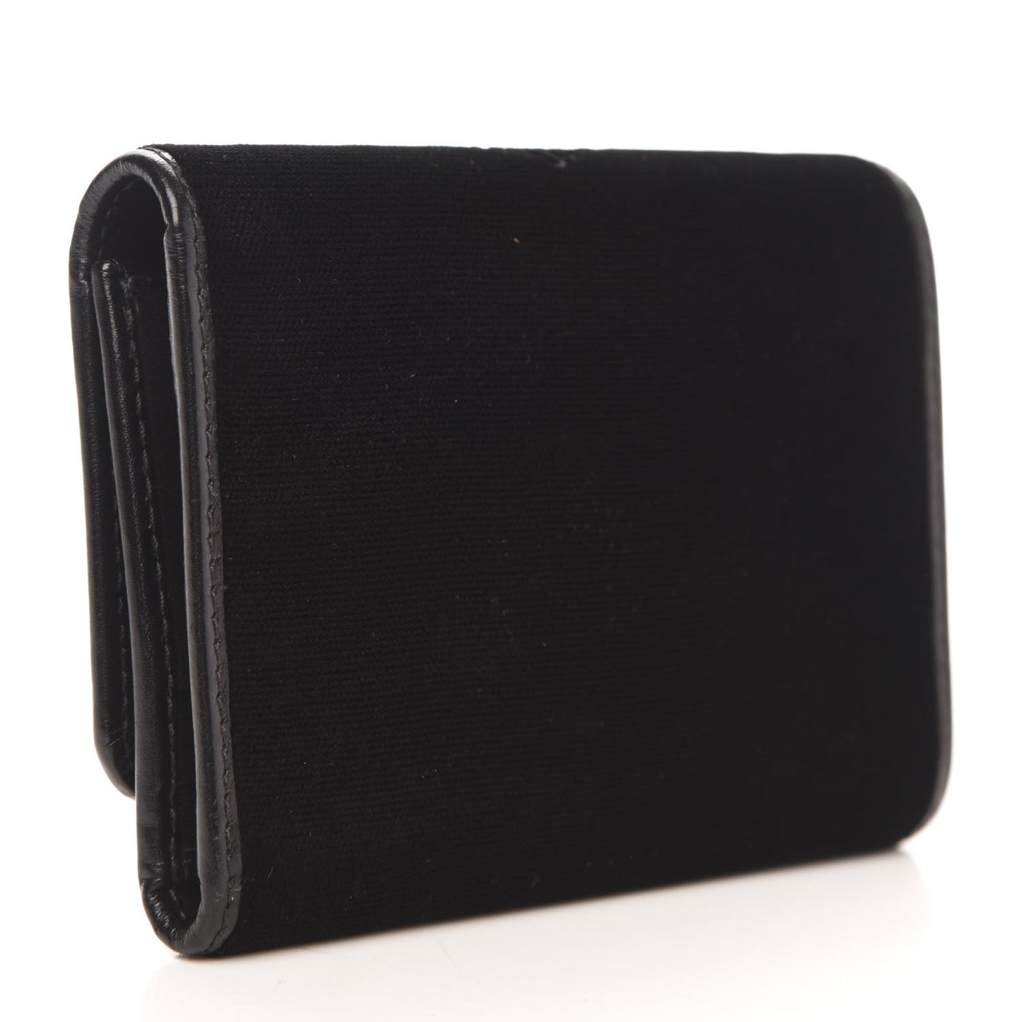 Velluto Logo Tri-Fold Wallet Black