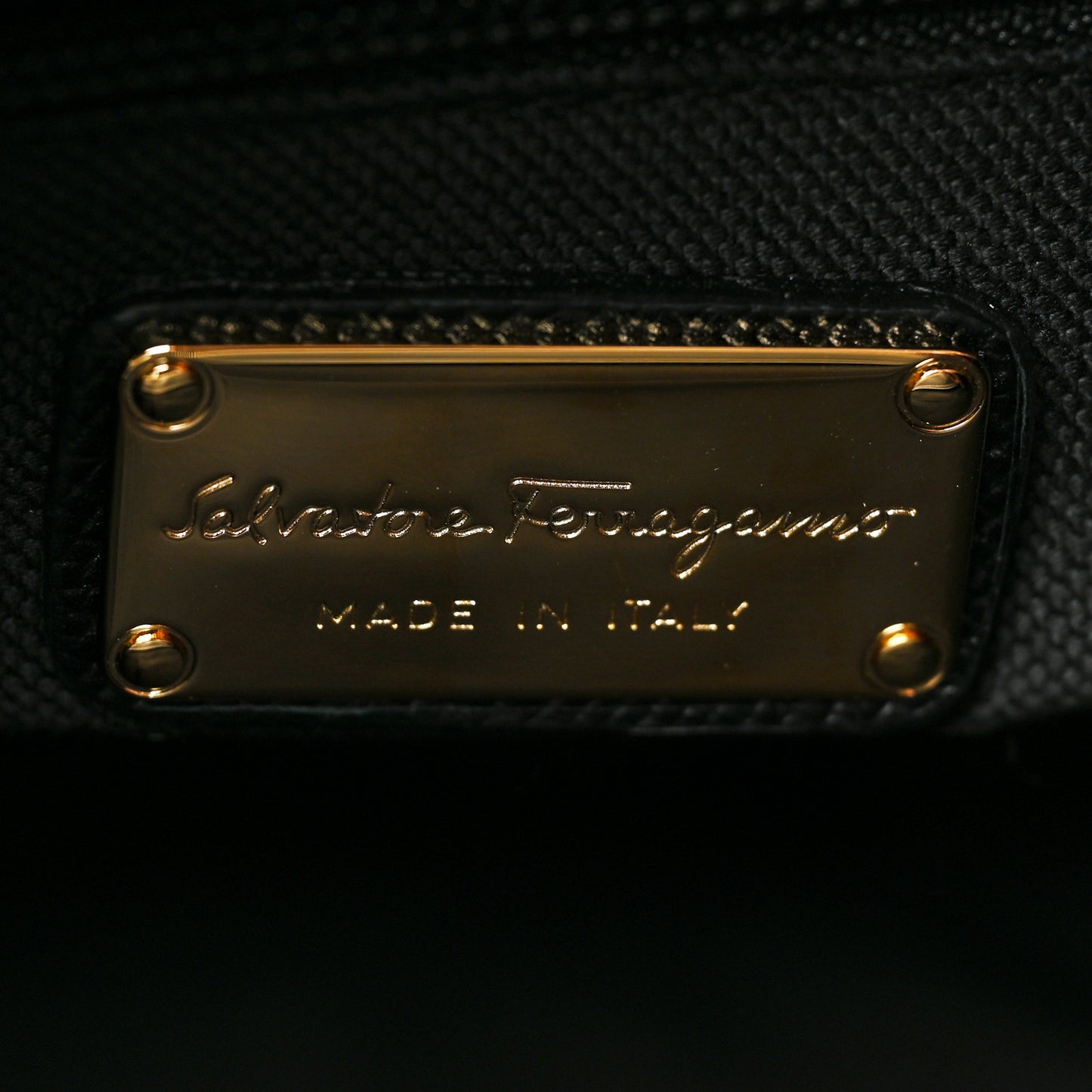 Hammered Calfskin Briana Tote Black