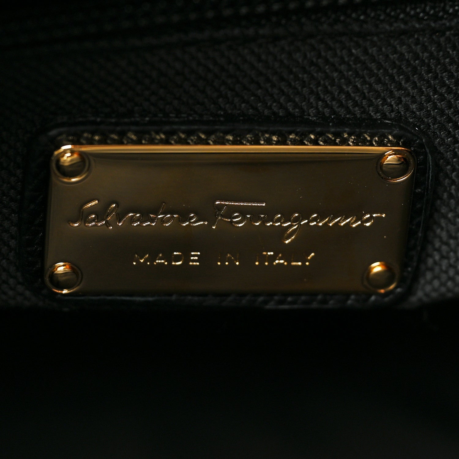 Salvatore Ferragamo Hammered Calfskin Briana Tote Black 6 of 10