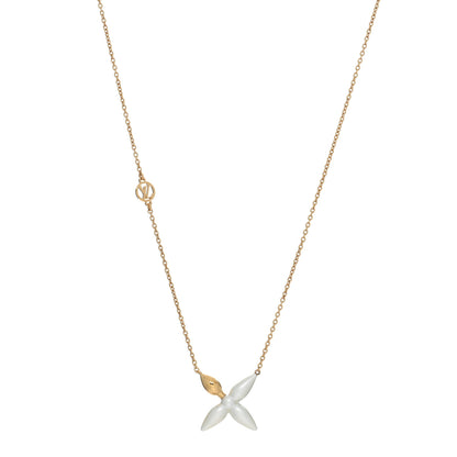 Louis Vuitton Pearl Louisette Necklace Gold White 1 of 4