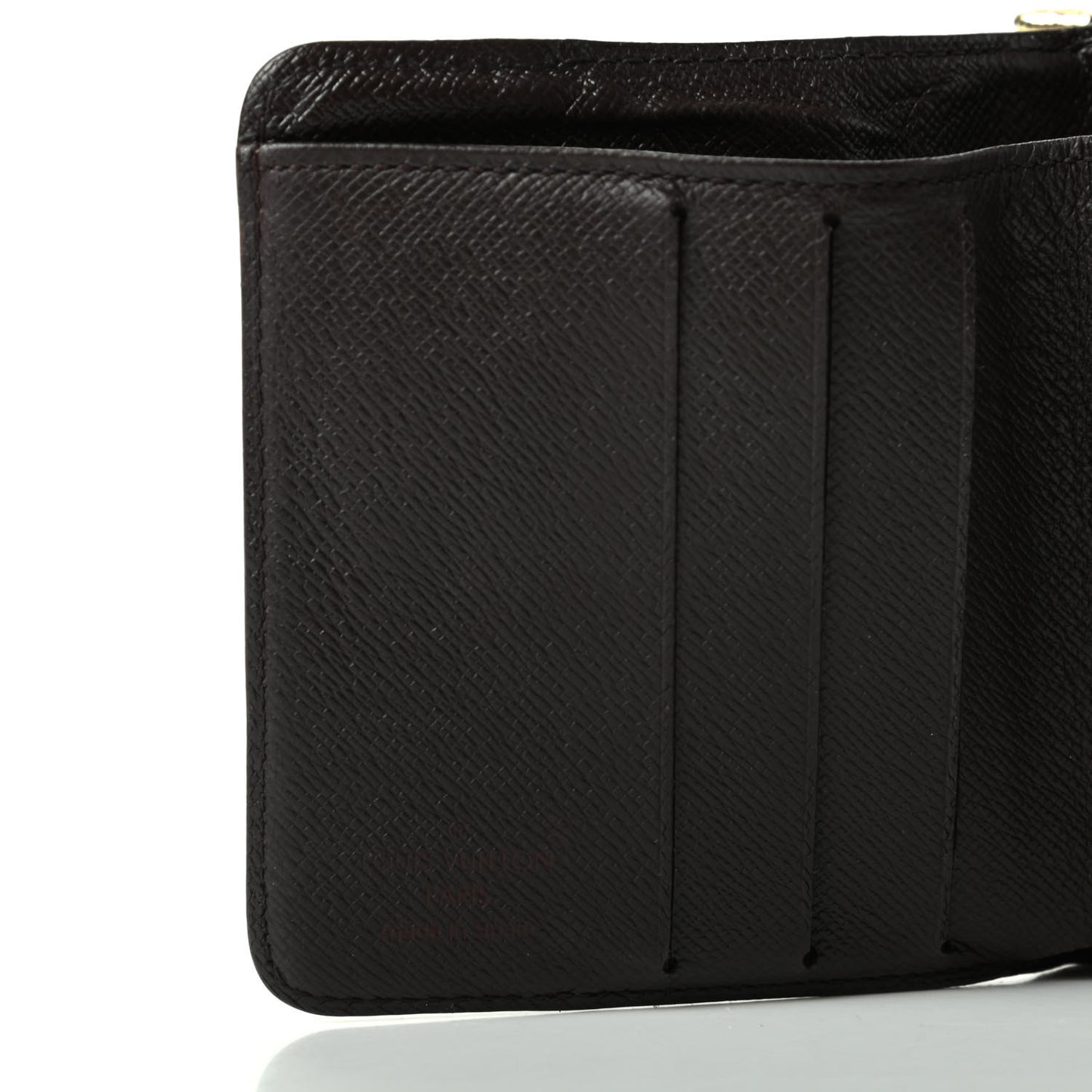 Damier Ebene Zippe Zipped Compact Wallet