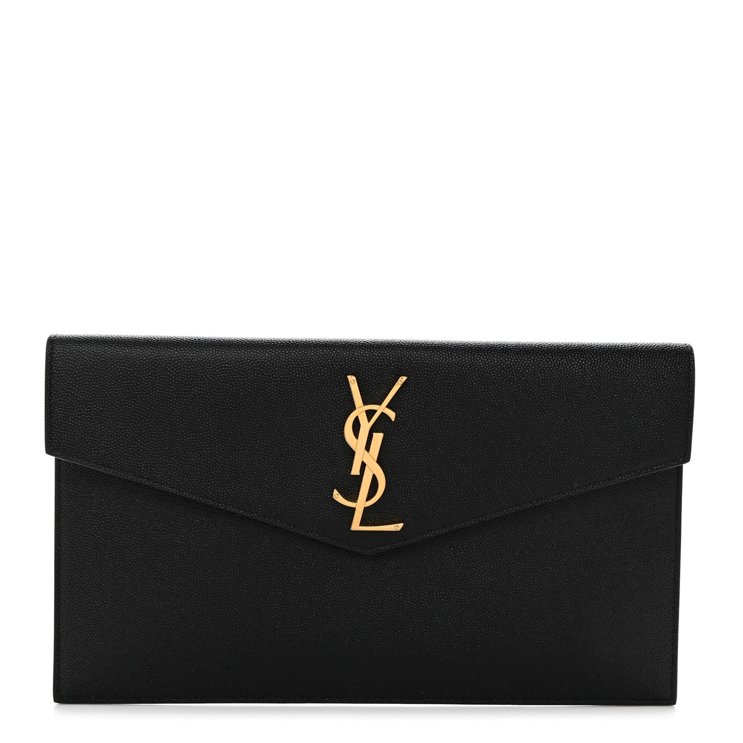 Saint Laurent Grain De Poudre Uptown Pouch Black 1 of 8