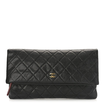 Chanel Caviar Quilted CC Beauty Clutch Black 1 of 10