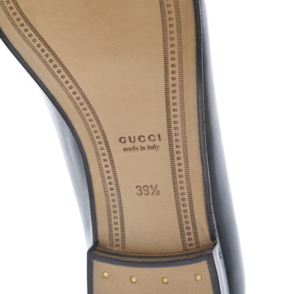 Gucci Calfskin Womens Jordaan Loafers 39.5 Black 6 of 9