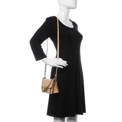 Givenchy Goatskin Suede Mini GV3 Shoulder Bag Nude 2 of 7