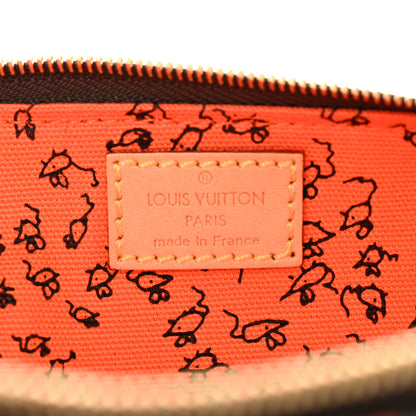 Louis Vuitton Catogram Elizabeth Pouch Orange Marron 6 of 9
