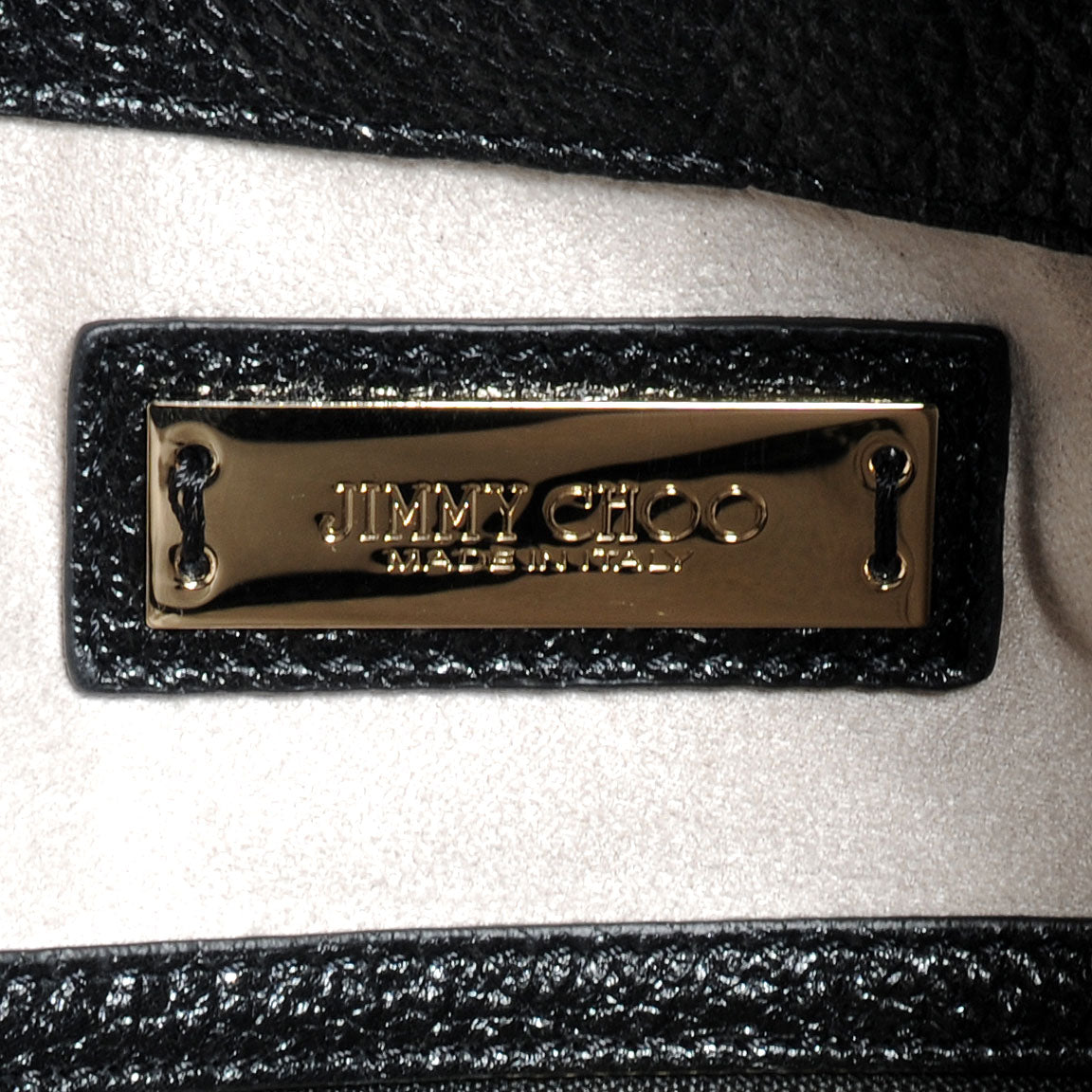 Jimmy Choo Glossy Leather Anna Shoulder Bag Black 6 of 7