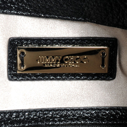 Jimmy Choo Glossy Leather Anna Shoulder Bag Black 6 of 7