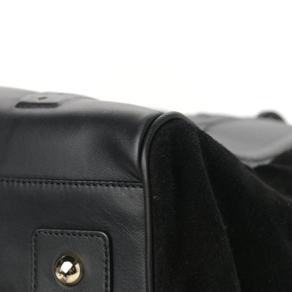 Mulberry Calfskin Suede Maisie Clipper Satchel Black 11 of 15