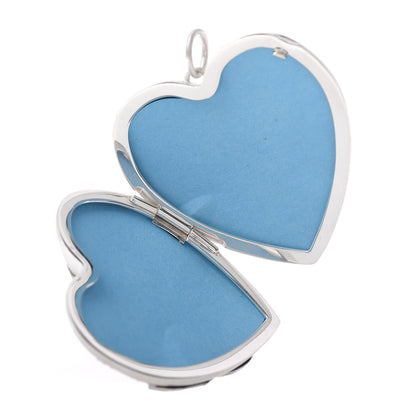 Tiffany Sterling Silver Large Ziegfeld Daisy Heart Locket Pendant 3 of 3