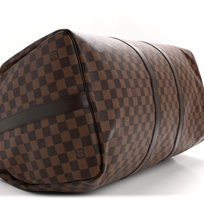 Louis Vuitton Damier Ebene Keepall Bandouliere 55 8 of 13