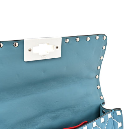 Valentino Garavani Nappa Small Free Rockstud Spike Shoulder Bag Cerulean 10 of 10