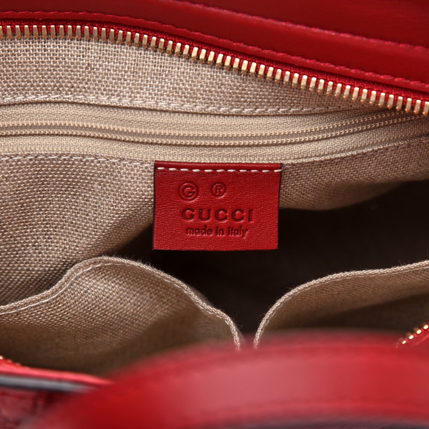 Gucci Microguccissima Small Bree Tote Red 8 of 11