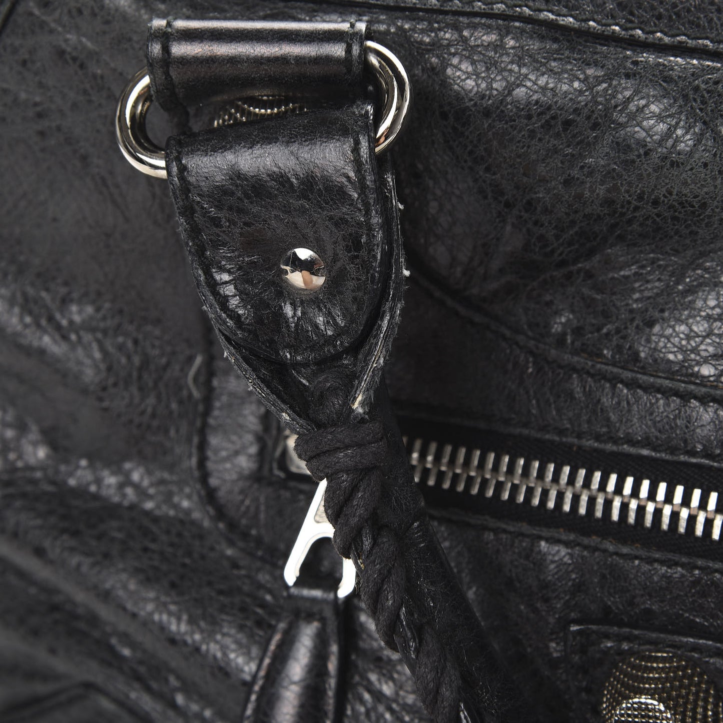 Agneau Giant 21 Silver Hardware Work Black