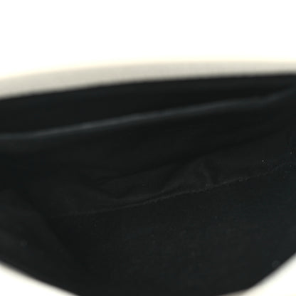 Balenciaga Squared Calfskin Logo Shopping Envelope Clutch White 5 of 11