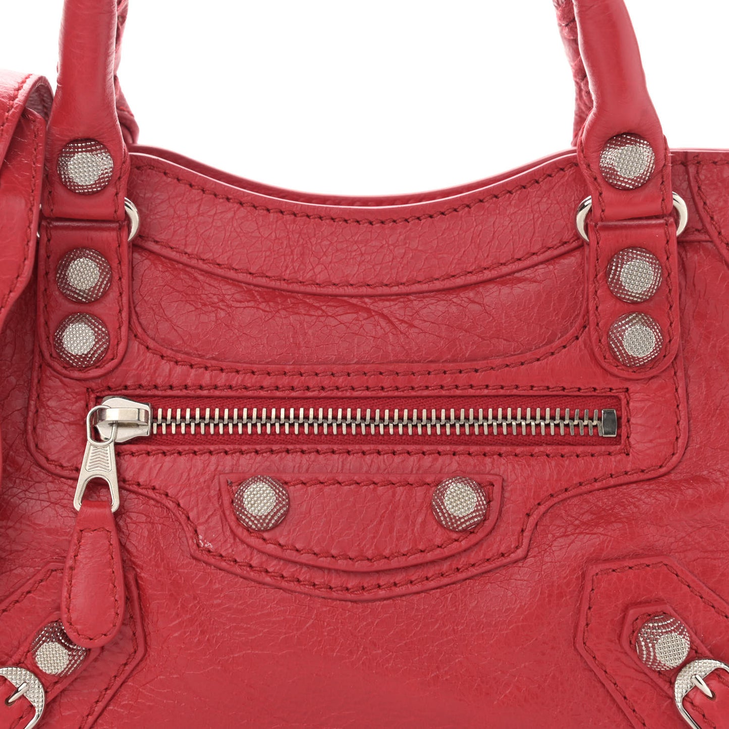 Agneau Giant 12 Silver Hardware Mini City Rouge Cardinal
