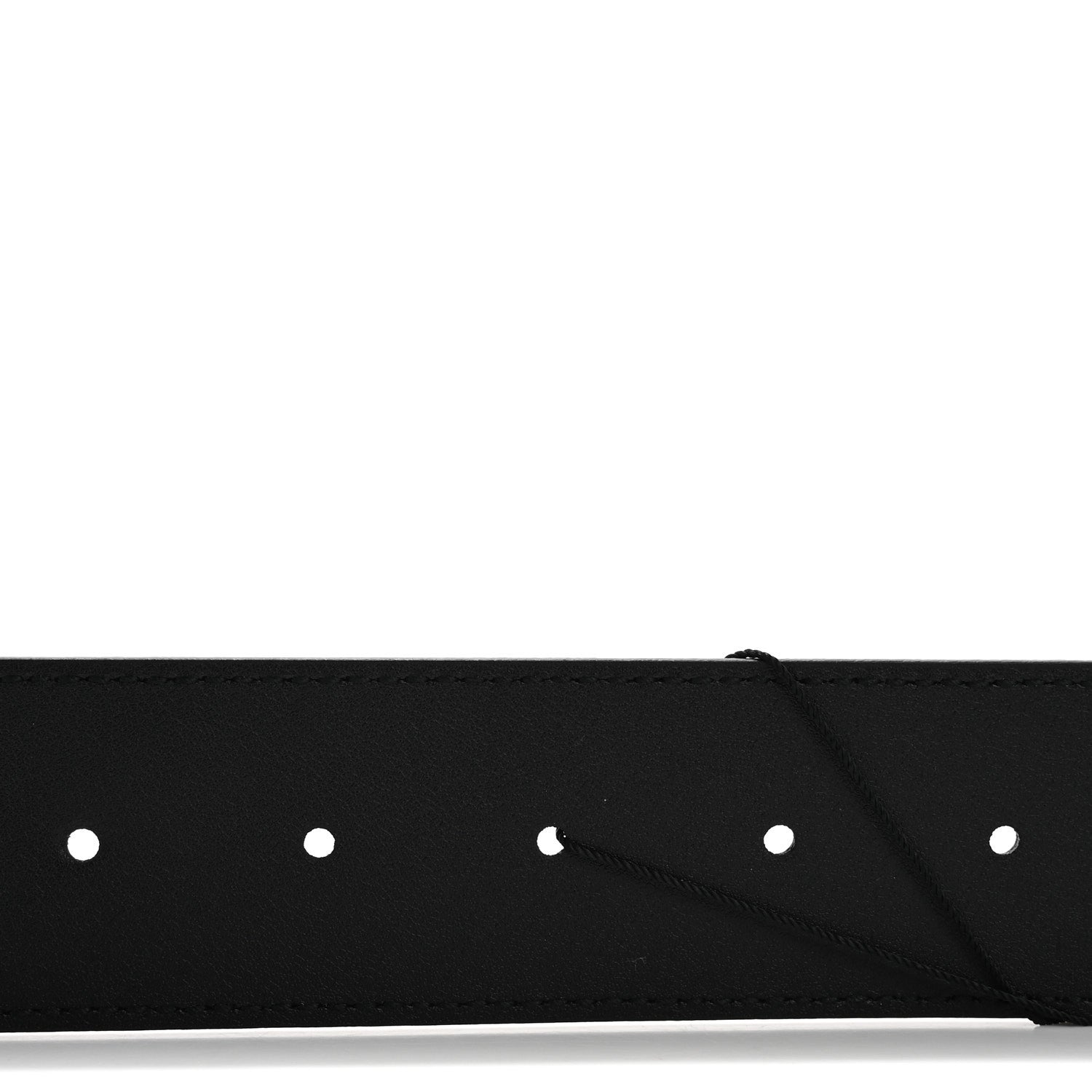 Gucci Moon Calfskin Pearl Double G 40mm Belt 70 28 Black Cream 4 of 6