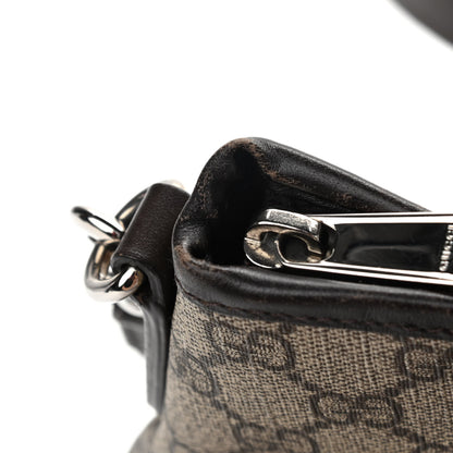 Gucci GG Supreme Monogram Small Zippered Tote Dark Brown 12 of 12