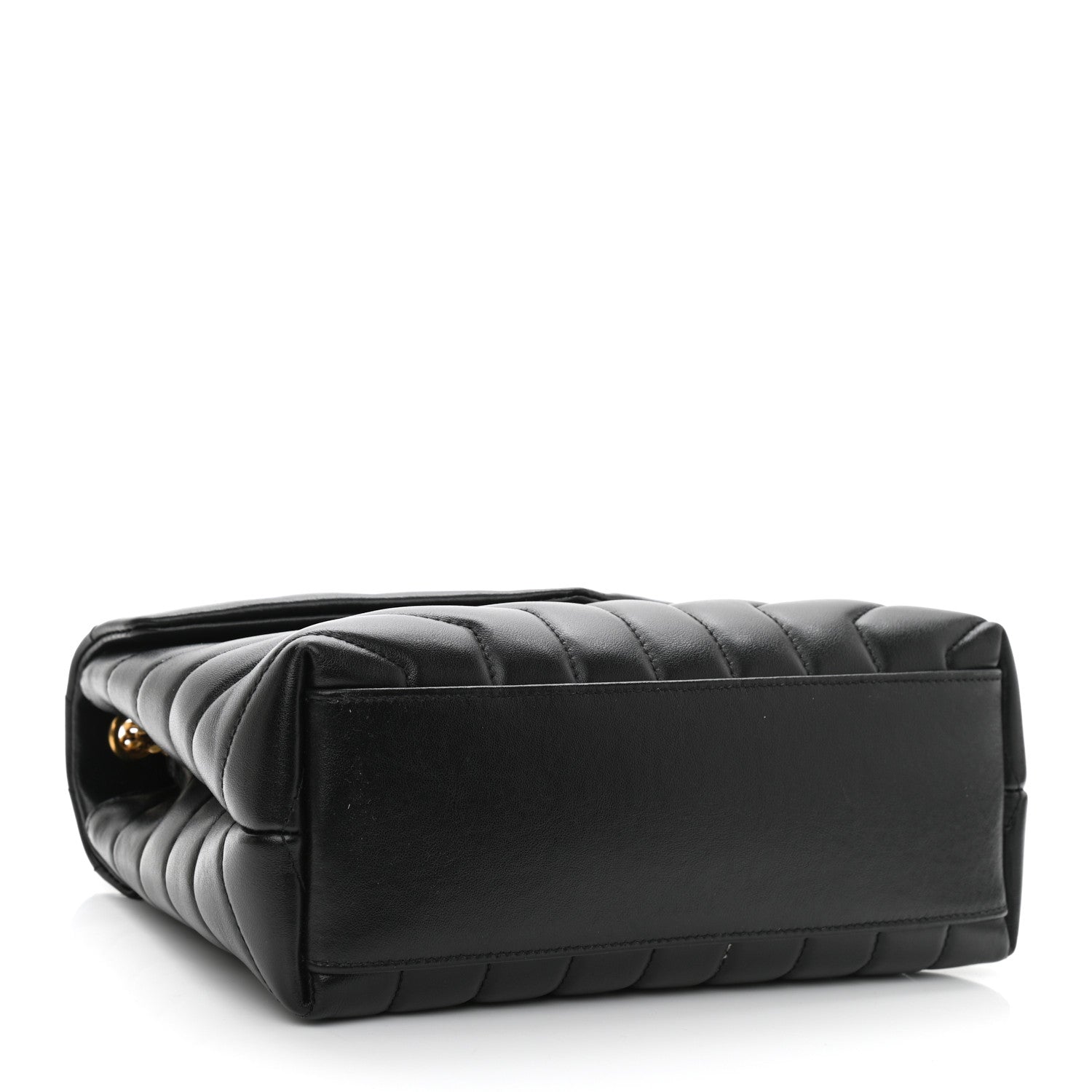 Saint Laurent Calfskin Y Quilted Monogram Small Loulou Chain Satchel Black 4 of 10