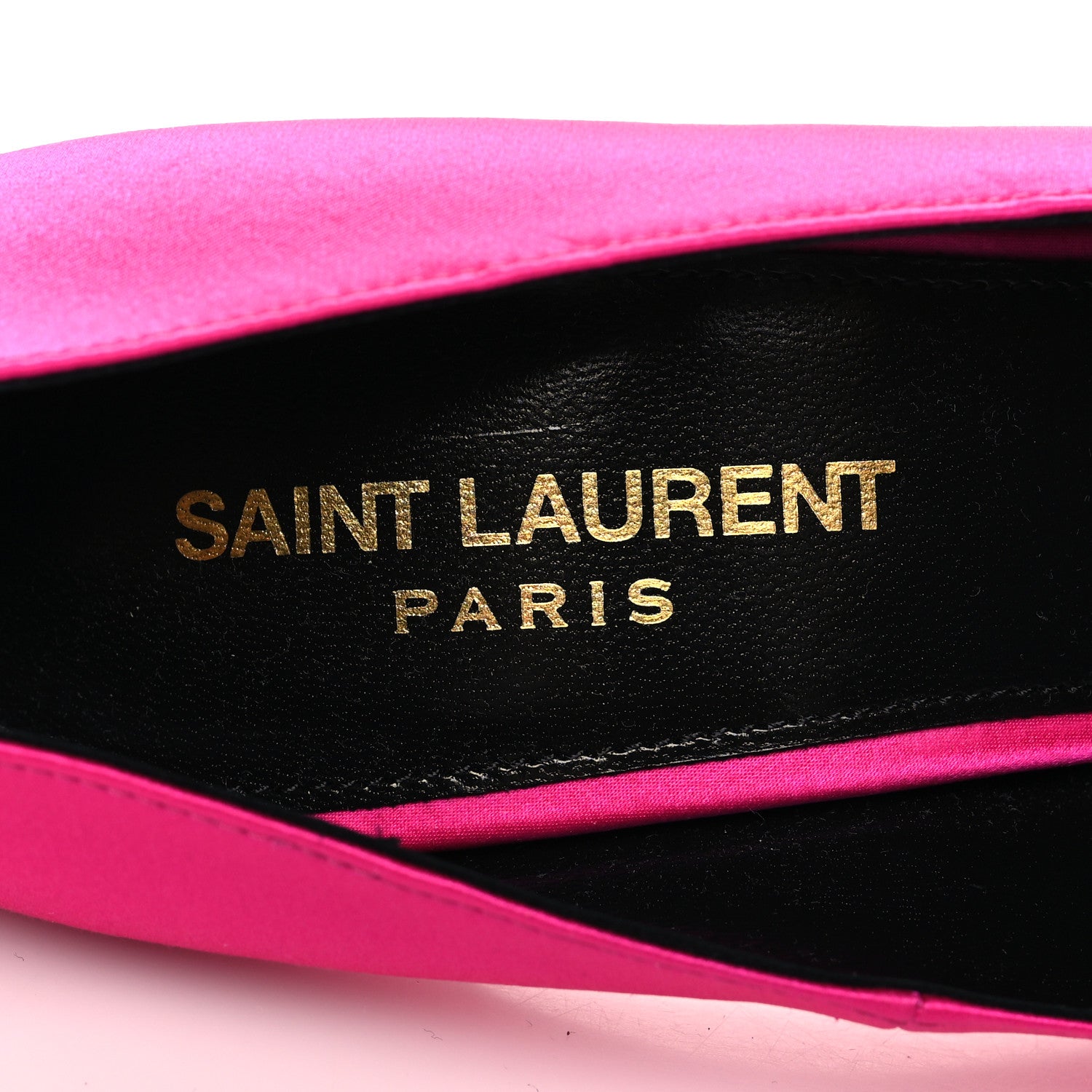 Saint Laurent Satin Instinct Pumps 37.5 Fuchsia 8 of 8