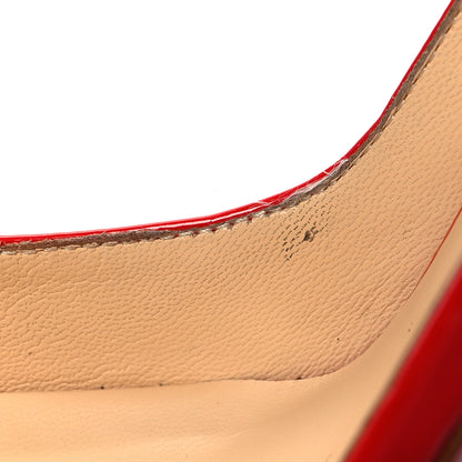 Christian Louboutin Patent Iriza 100 Pumps 38.5 Pavot 11 of 11