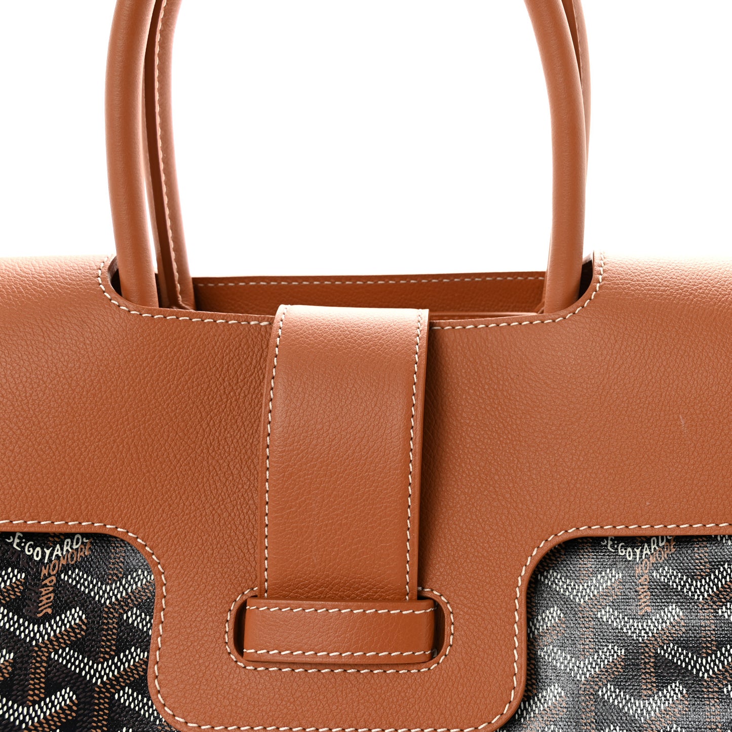 Goyardine Saigon Tote Black Gold