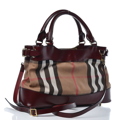 Burberry House Check Tote Burgundy 4 of 16